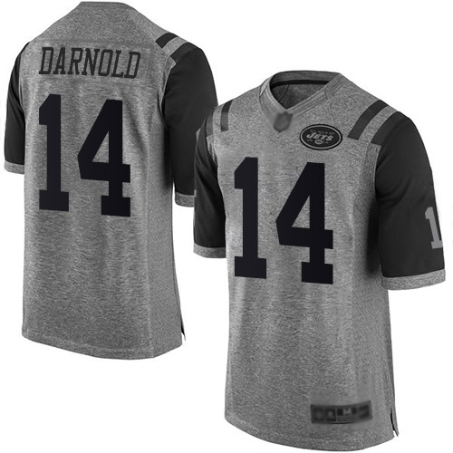 New York Jets Limited Gray Men Sam Darnold Jersey NFL Football 14 Gridiron